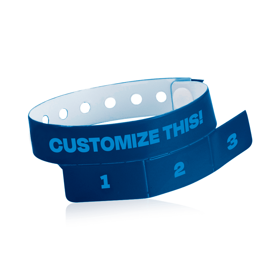 Custom 3-Tab Tear Off Plastic