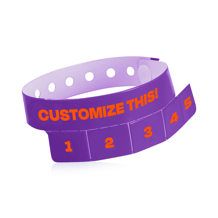 Custom 5-Tab Tear Off Plastic