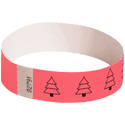 Event Wristbands Tyvek Stock - Holiday 3/4" Tyvek Wristbands Pre-Printed Holiday/Christmas Bands