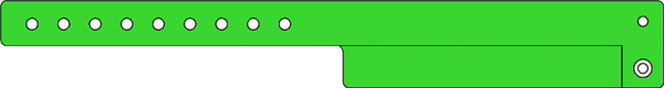 Event Wristbands Custom Vinyl Tear-Off Tab 1 Tab / Neon Green / 500 500 Count Custom Tear-Off Tab Plastic Event Wristbands - 1 Tab