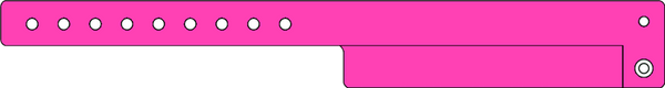 Event Wristbands Custom Vinyl Tear-Off Tab 1 Tab / Neon Pink / 500 500 Count Custom Tear-Off Tab Plastic Event Wristbands - 1 Tab