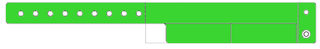 Event Wristbands Custom Vinyl Tear-Off Tab 2 Tab / Neon Green / 500 500 Count Custom Tear-Off Tab Plastic Event Wristbands - 2 Tab