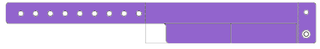 Event Wristbands Custom Vinyl Tear-Off Tab 2 Tab / Purple / 500 500 Count Custom Tear-Off Tab Plastic Event Wristbands - 2 Tab