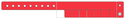Event Wristbands Custom Vinyl Tear-Off Tab 7 Tab / Neon Red / 500 500 Count Custom Tear-Off Tab Plastic Event Wristbands - 7 Tab