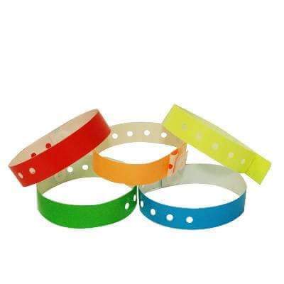 Event Wristbands Plastic Solid / Variety Pack / 500 Variety Pack of 500 3/4