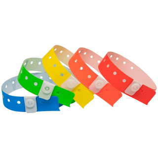 Event Wristbands Plastic Stock - Solid Plastic Wristbands Solid Colors