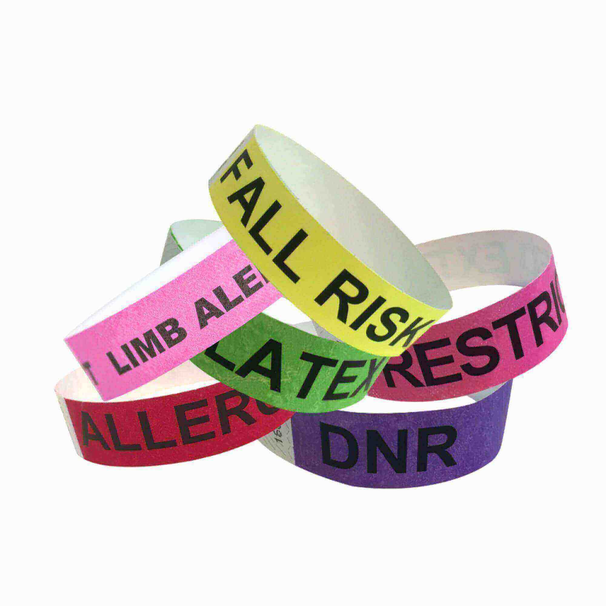 Event Wristbands Tyvek - Medical Alerts Medical Alert Bracelets