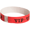 Event Wristbands Tyvek Stock - Pre-Printed VIP / Bright Red / 100 VIP Access Wristbands