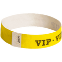Event Wristbands Tyvek Stock - Pre-Printed VIP / Neon Yellow / 100 VIP Access Wristbands
