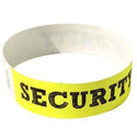 Event Wristbands Tyvek Stock - PrePrinted Security / Neon Yellow / 100 Security Access Wristbands