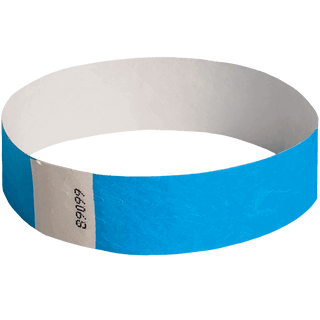 Event Wristbands Tyvek Stock - Solid Bright Blue / 100 1