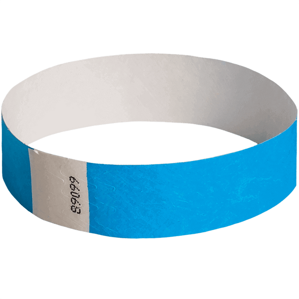 Event Wristbands Tyvek Stock - Solid Bright Blue / 100 1