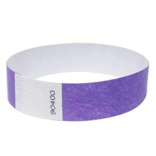 Event Wristbands Tyvek Stock - Solid Purple / 100 1