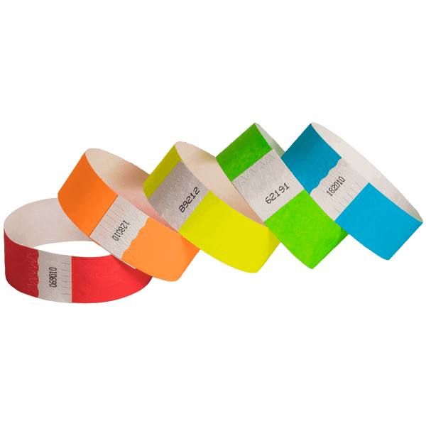 Event Wristbands Tyvek Stock - Solid Solid / Variety Pack / 500 Variety Pack of 500 1" Inch Tyvek Wristbands
