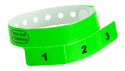 Event Wristbands Vinyl Tear-Off Tab 1 Tab / Neon Green / 500 Tear-Off Tab Wristbands