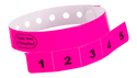 Event Wristbands Vinyl Tear-Off Tab 5 Tab / Neon Pink / 500 Tear-Off Tab Wristbands