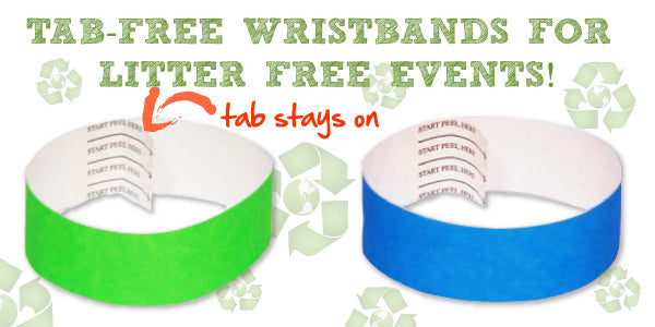 Litter-Free Wristbands for Eco-friendly Events