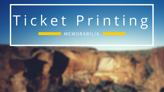Ticket Printing for Memorabilia