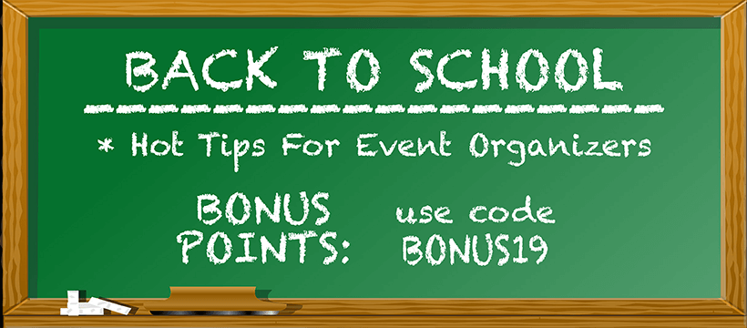 Back to School : Hot Tips for Events Organizers