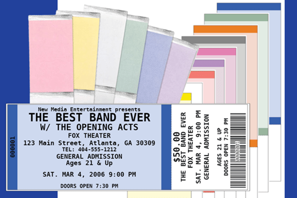 CUSTOM TICKET PRINTING