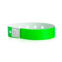 Event Wristbands Custom Plastic Wristbands 100 / Neon Green Plastic Wristbands Solid Colors