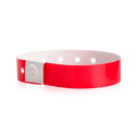 Event Wristbands Custom Plastic Wristbands 100 / Neon Red Plastic Wristbands Solid Colors