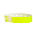 Event Wristbands Custom Plastic Wristbands 100 / Neon Yellow Plastic Wristbands Solid Colors