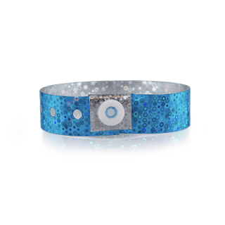 Event Wristbands Custom Plastic Wristbands Blue Bulk Custom Holographic Wristbands
