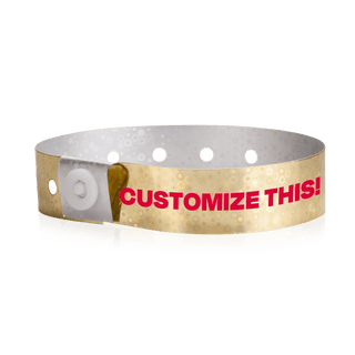 Event Wristbands Custom Plastic Wristbands Gold Bulk Custom Holographic Wristbands