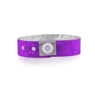 Event Wristbands Custom Plastic Wristbands Purple Bulk Custom Holographic Wristbands