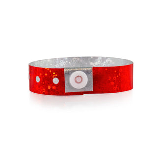 Event Wristbands Custom Plastic Wristbands Red Bulk Custom Holographic Wristbands