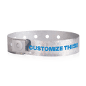 Event Wristbands Custom Plastic Wristbands Silver Bulk Custom Holographic Wristbands