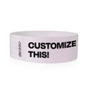Event Wristbands Custom Tyvek Wristbands 1" Tyvek Custom Wristbands - Customizable - No Imprint Fee - Black Imprint Only