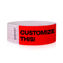 Event Wristbands Custom Tyvek Wristbands 1" Tyvek Custom Wristbands - Customizable - No Imprint Fee - Black Imprint Only