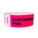 Event Wristbands Custom Tyvek Wristbands 1" Tyvek Custom Wristbands - Customizable - No Imprint Fee - Black Imprint Only