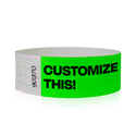 Event Wristbands Custom Tyvek Wristbands 1" Tyvek Custom Wristbands - Customizable - No Imprint Fee - Black Imprint Only