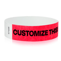 Event Wristbands Custom Tyvek Wristbands 100 ($0.28 each) 3/4" Tyvek Custom Wristbands - Customizable - No Imprint Fee - Black Imprint Only