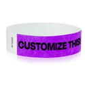 Event Wristbands Custom Tyvek Wristbands 3/4" Tyvek Custom Wristbands - Customizable - No Imprint Fee - Black Imprint Only