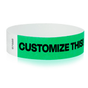 Event Wristbands Custom Tyvek Wristbands 3/4" Tyvek Custom Wristbands - Customizable - No Imprint Fee - Black Imprint Only