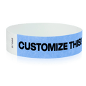 Event Wristbands Custom Tyvek Wristbands 3/4" Tyvek Custom Wristbands - Customizable - No Imprint Fee - Black Imprint Only