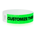 Event Wristbands Custom Tyvek Wristbands 3/4" Tyvek Custom Wristbands - Customizable - No Imprint Fee - Black Imprint Only