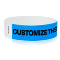Event Wristbands Custom Tyvek Wristbands 3/4" Tyvek Custom Wristbands - Customizable - No Imprint Fee - Black Imprint Only