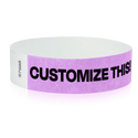 Event Wristbands Custom Tyvek Wristbands 3/4" Tyvek Custom Wristbands - Customizable - No Imprint Fee - Black Imprint Only