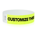 Event Wristbands Custom Tyvek Wristbands 3/4" Tyvek Custom Wristbands - Customizable - No Imprint Fee - Black Imprint Only
