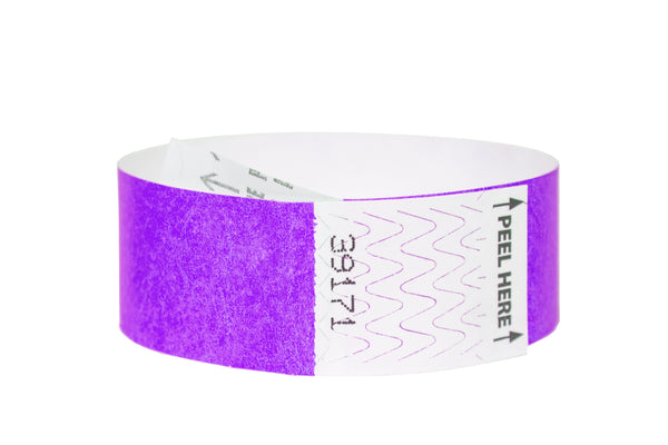 Event Wristbands Custom Tyvek Wristbands Custom 1" Tab-Free Tyvek Event Wristbands