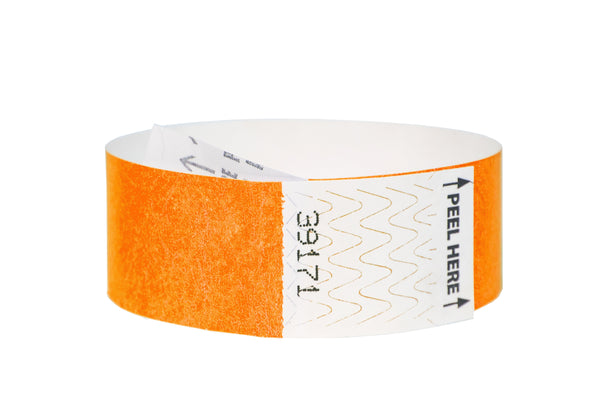 Event Wristbands Custom Tyvek Wristbands Custom 1" Tab-Free Tyvek Event Wristbands