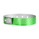 Event Wristbands Holographic Plastic 100 / Neon Green 3/4" Holographic Plastic Wristbands - Solid Colors