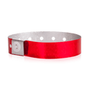 Event Wristbands Holographic Plastic 100 / Neon Red 3/4" Holographic Plastic Wristbands - Solid Colors