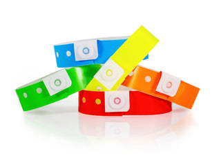 Event Wristbands Plastic Solid / Variety Pack / 500 Variety Pack of 500 3/4" Plastic Wristbands - Solid Colors