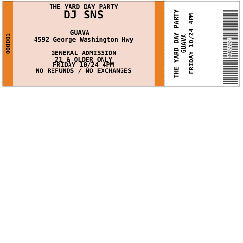 Event Wristbands PPLR_HIDDEN_PRODUCT 100 ($0.25 each) Custom Printed Tickets - Standard
